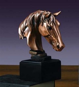 Rent-To-Own This Bronze Colored Horse Head Figurine At National