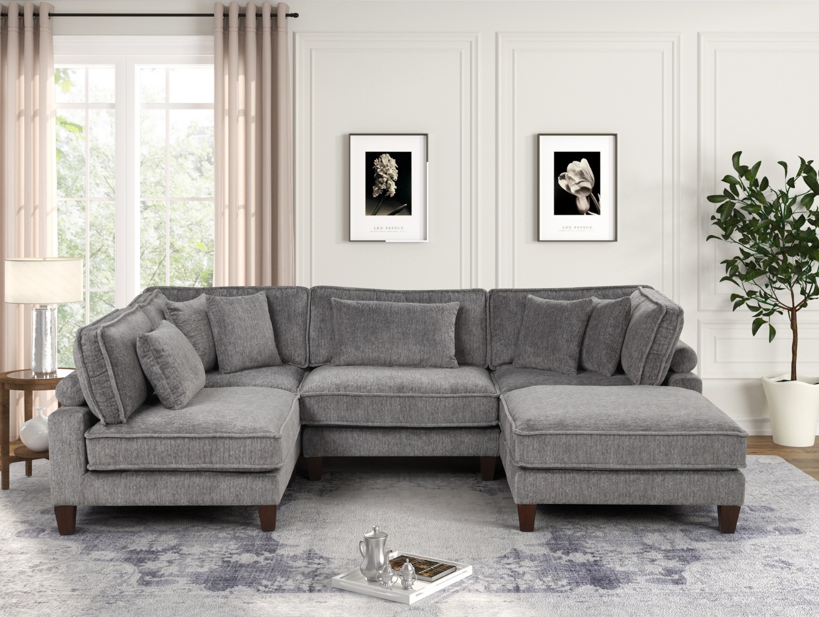 View MANHATTAN 5 PC SECTIONAL W/OTTOMAN