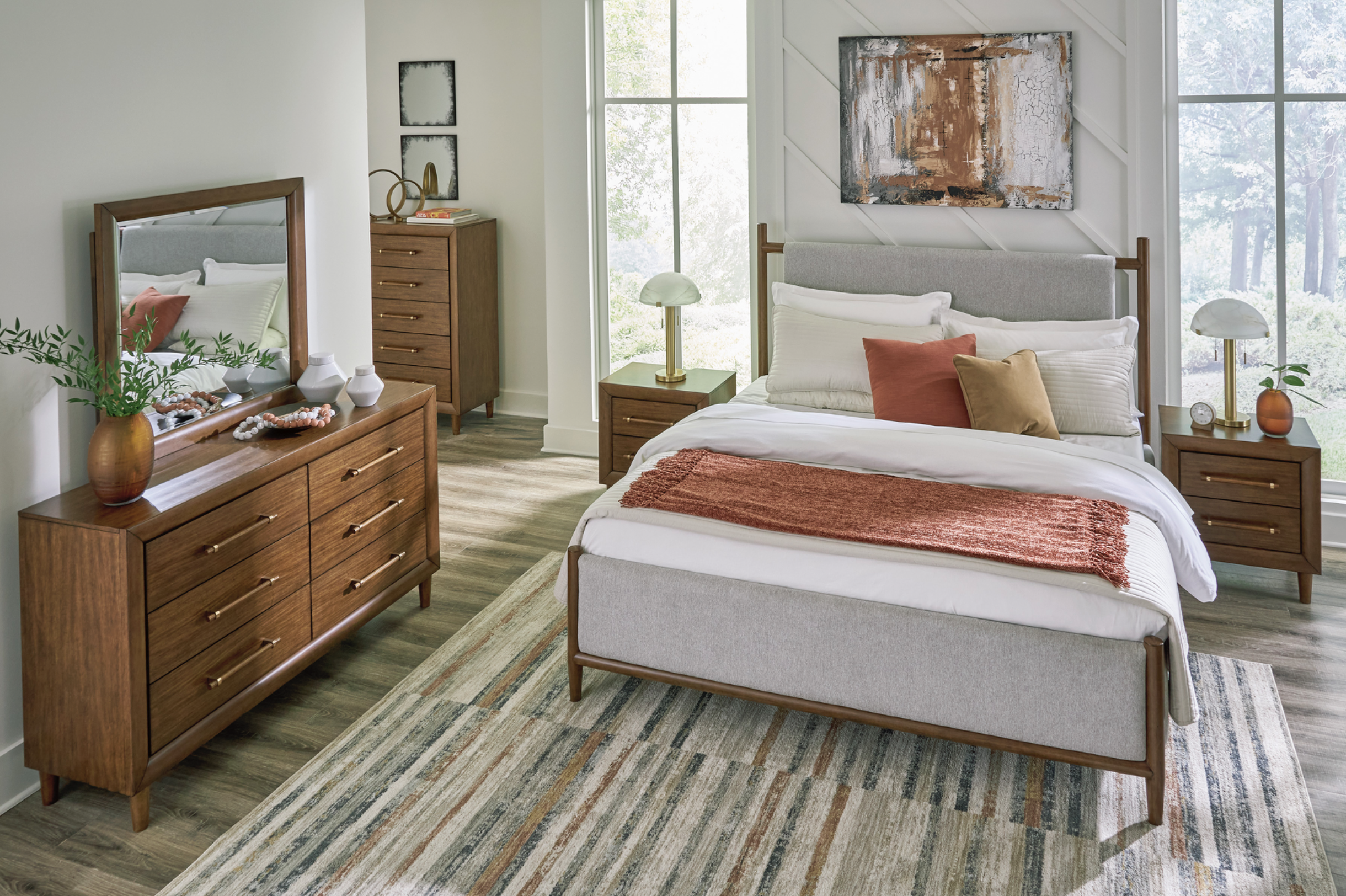 View Lyncott Queen Upholstered Bed