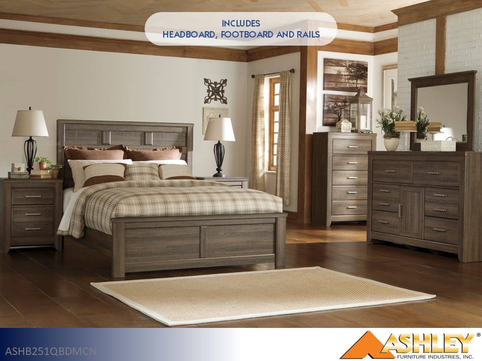 Majik | Juararo Queen Bed, Dresser, Mirror, Chest & Nightstand in Pennsylvania| Rent-To-Own