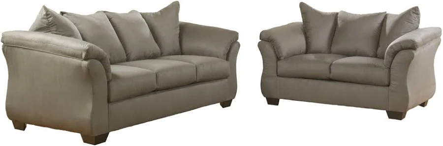 ACE Rent To Own |Ashley Furniture Cobblestone Darcy Sofa & Loveseat | Rent To Own Furniture in Nebraska & Iowa | Rent to Buy Living Room